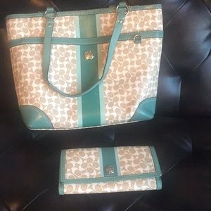 Coach purse/wallet combo